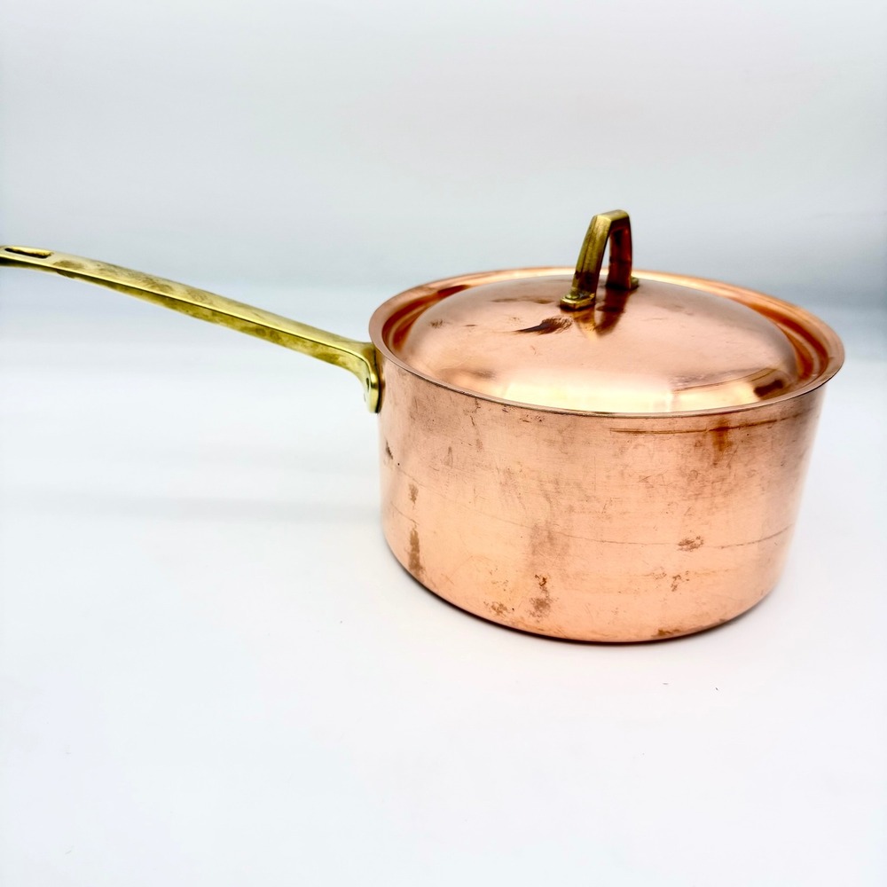 Paul Revere‎ 1976 Limited Edition Copper Saucepan Pot With Lid Brass
